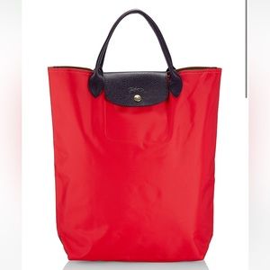 Longchamp NWT
Le Pliage N/S Colorblock Canvas Top Handle Tote